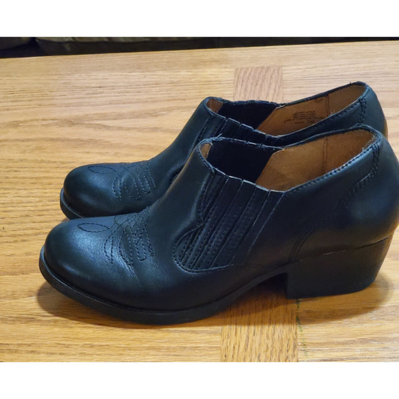 Nurture by Lamaze Shoes - Nurture Womens Ankle Bootie Tooled Black Leather Size 7M